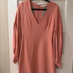 Alexis Coral Long Sleeve Dress